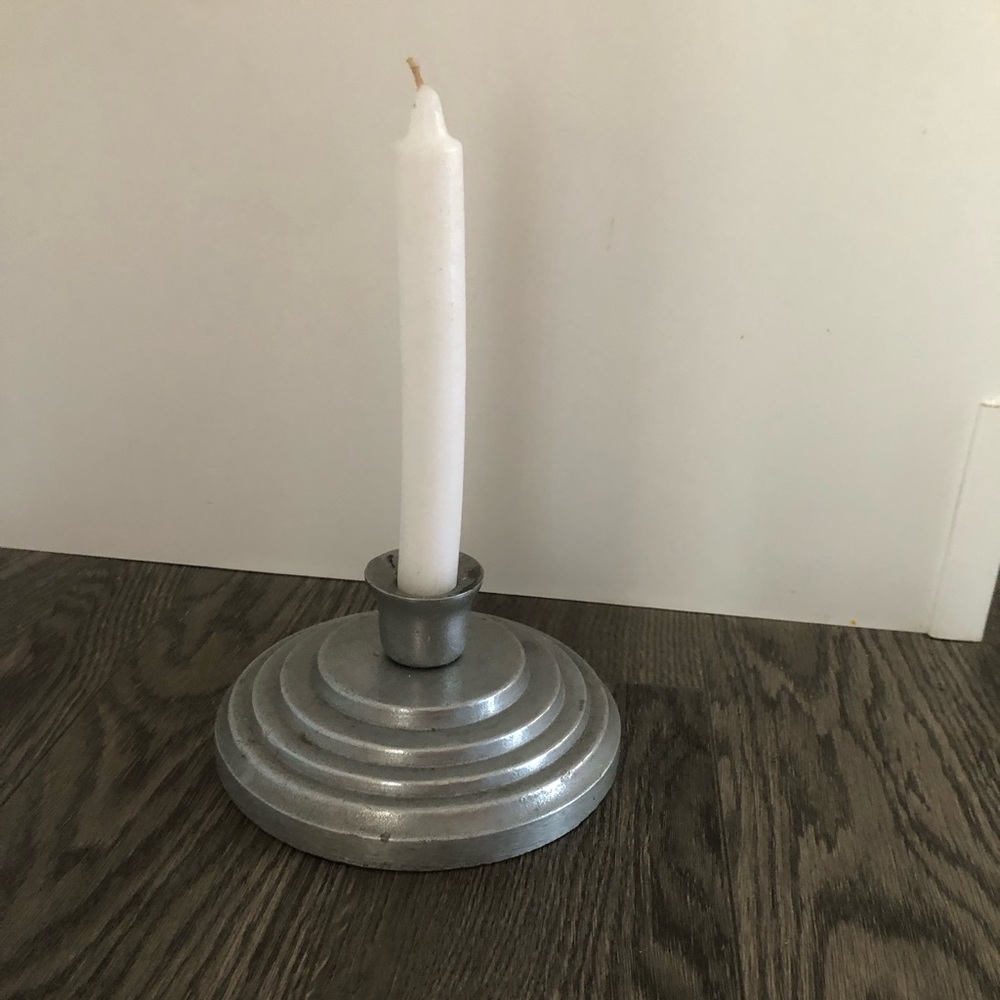 Vintage‎ Silver Pewtarex Candlestick Holder